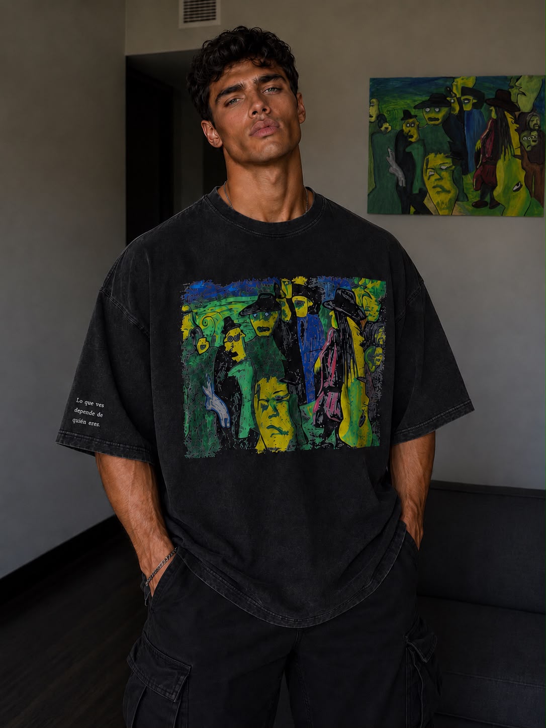 Multitudes Internas  Camiseta Oversize Premium 250G